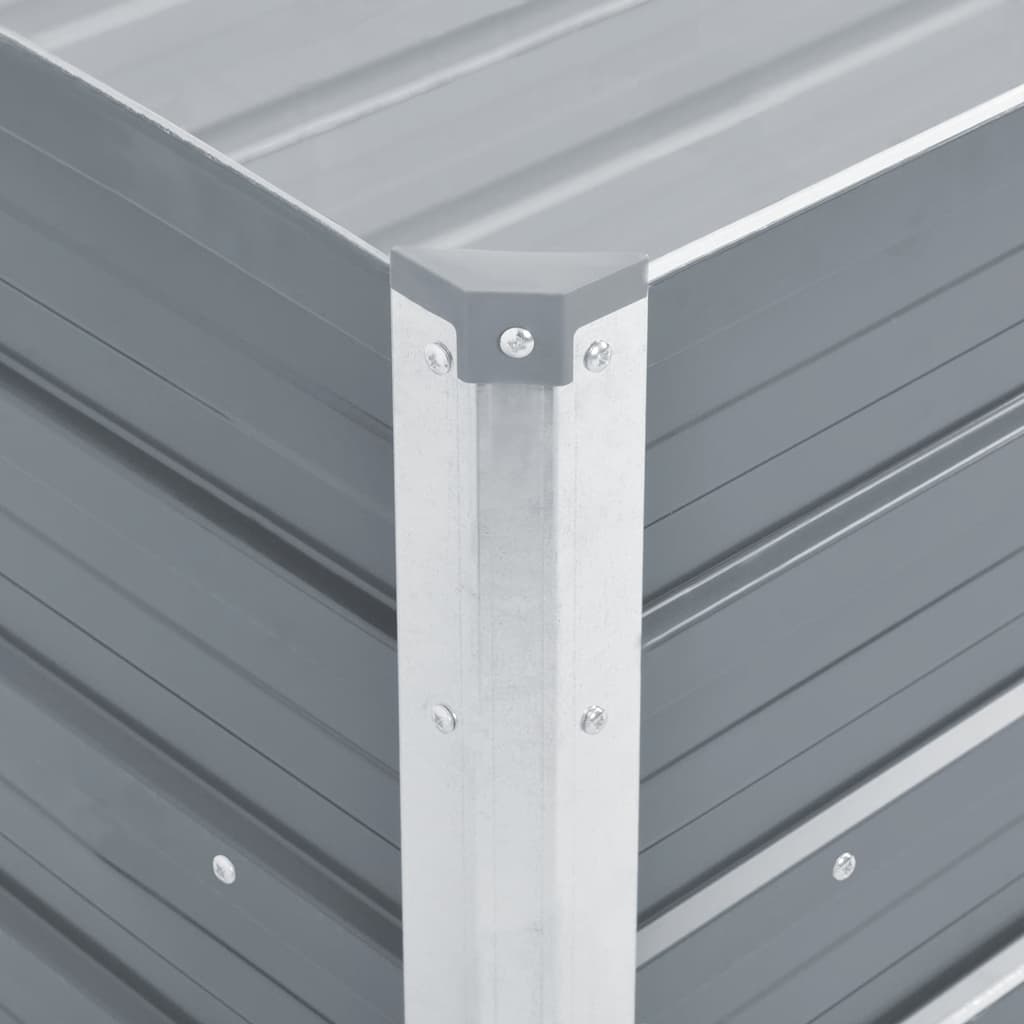 Lovelis, pilkas, galvanizuotas plienas, 100x40x45cm