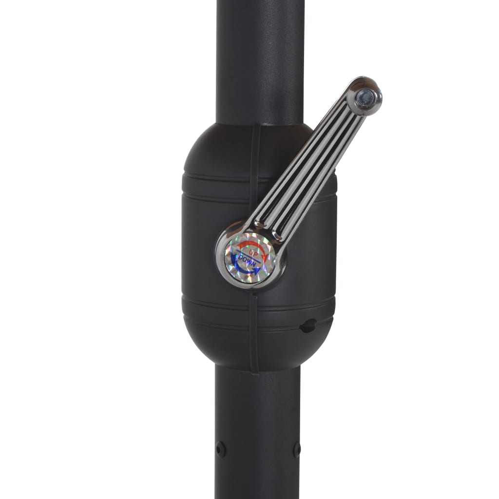 Lauko skėtis nuo saulės su aliuminio stulpu, žalias, 460x270cm