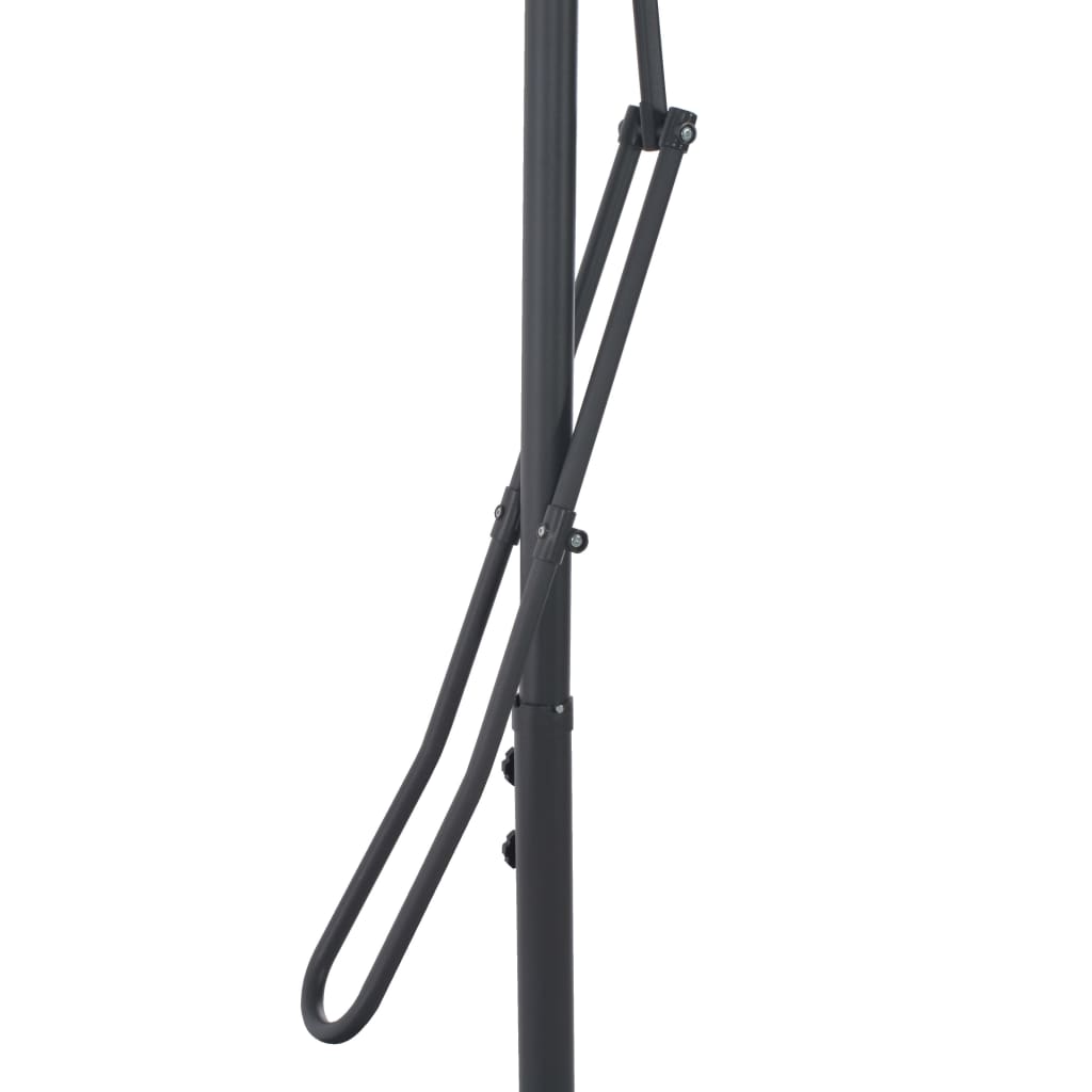 Lauko skėtis nuo saulės su plieniniu stulpu, žalias, 300cm