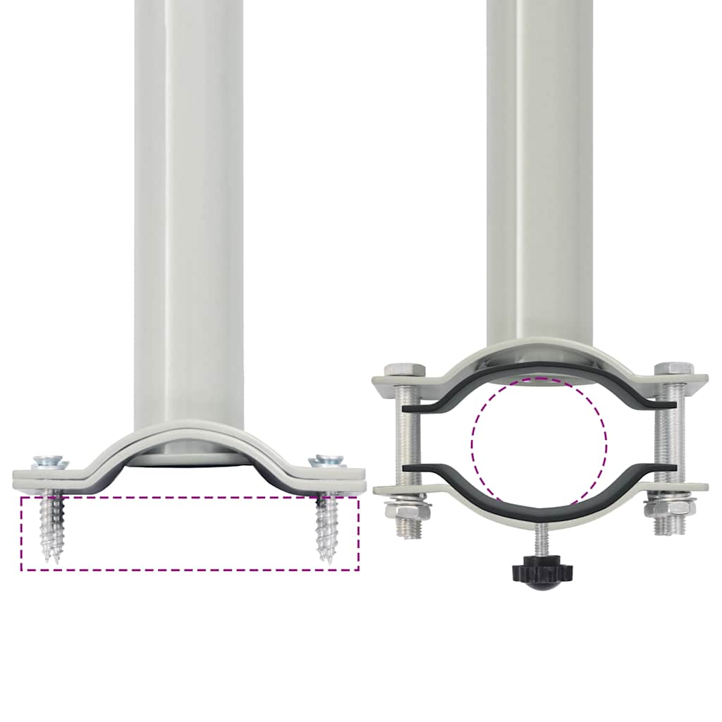 Ištraukiama šoninė kiemo pertvara, juodos spalvos, 120x300cm