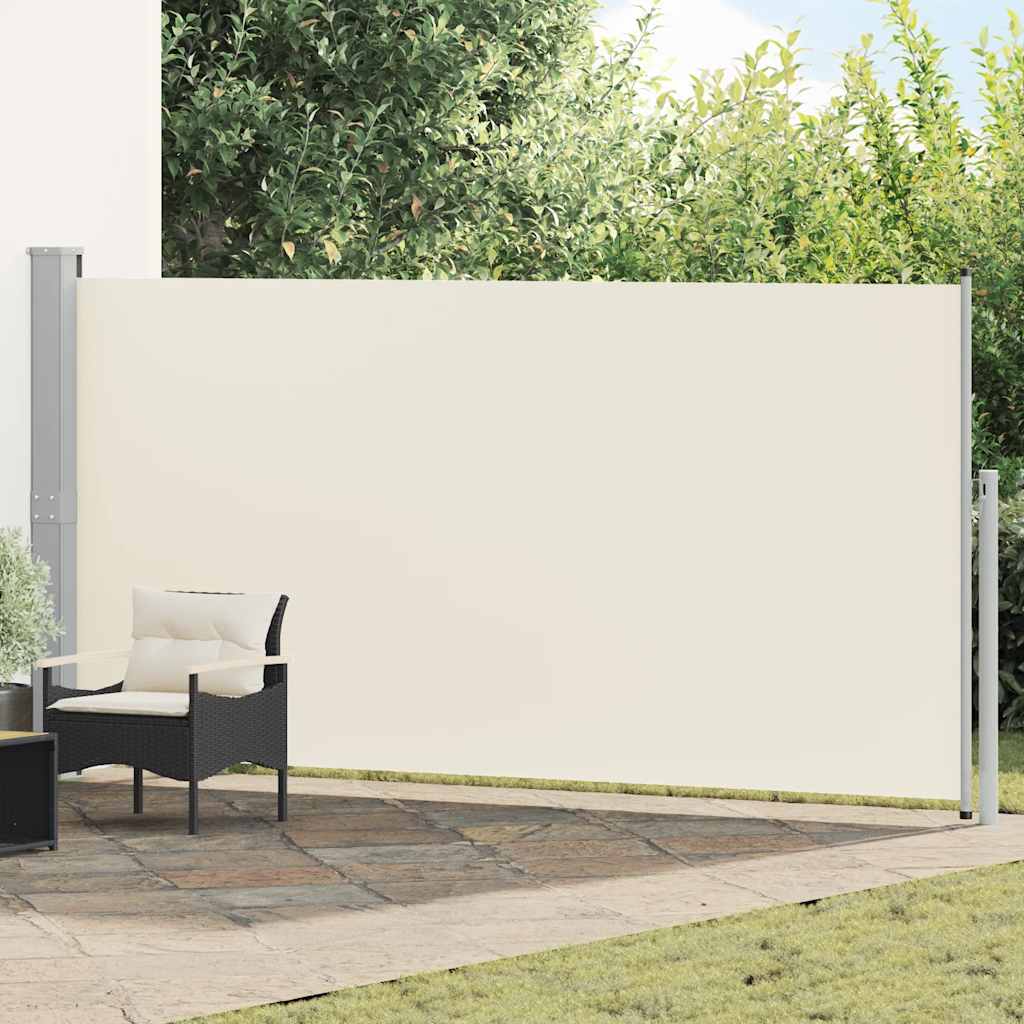 Ištraukiama šoninė pertvara, kreminės spalvos, 160x500cm