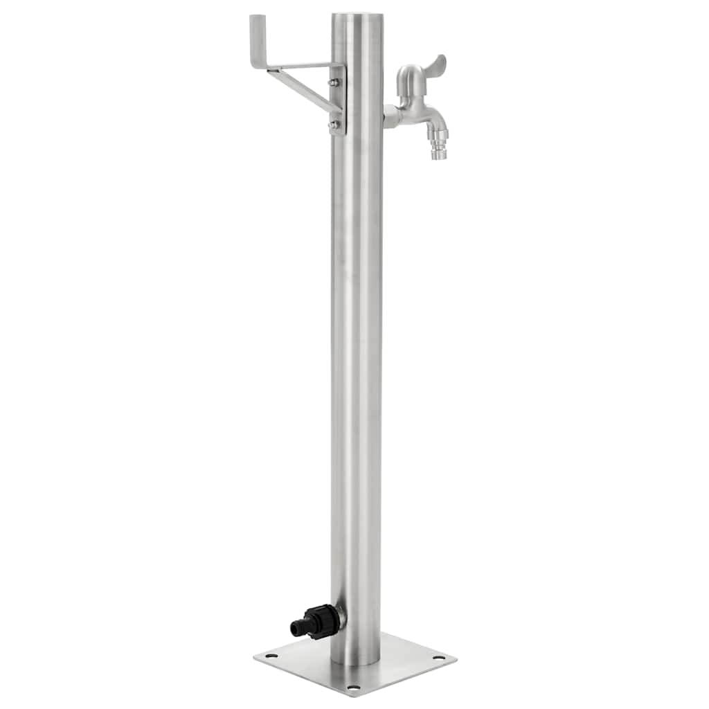 Vandens kolonėlė sodui, 65cm, nerūdijantis plienas, apvali