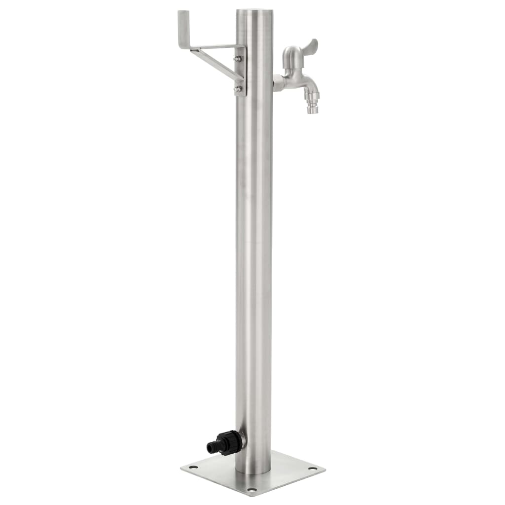 Vandens kolonėlė sodui, 65cm, nerūdijantis plienas, apvali