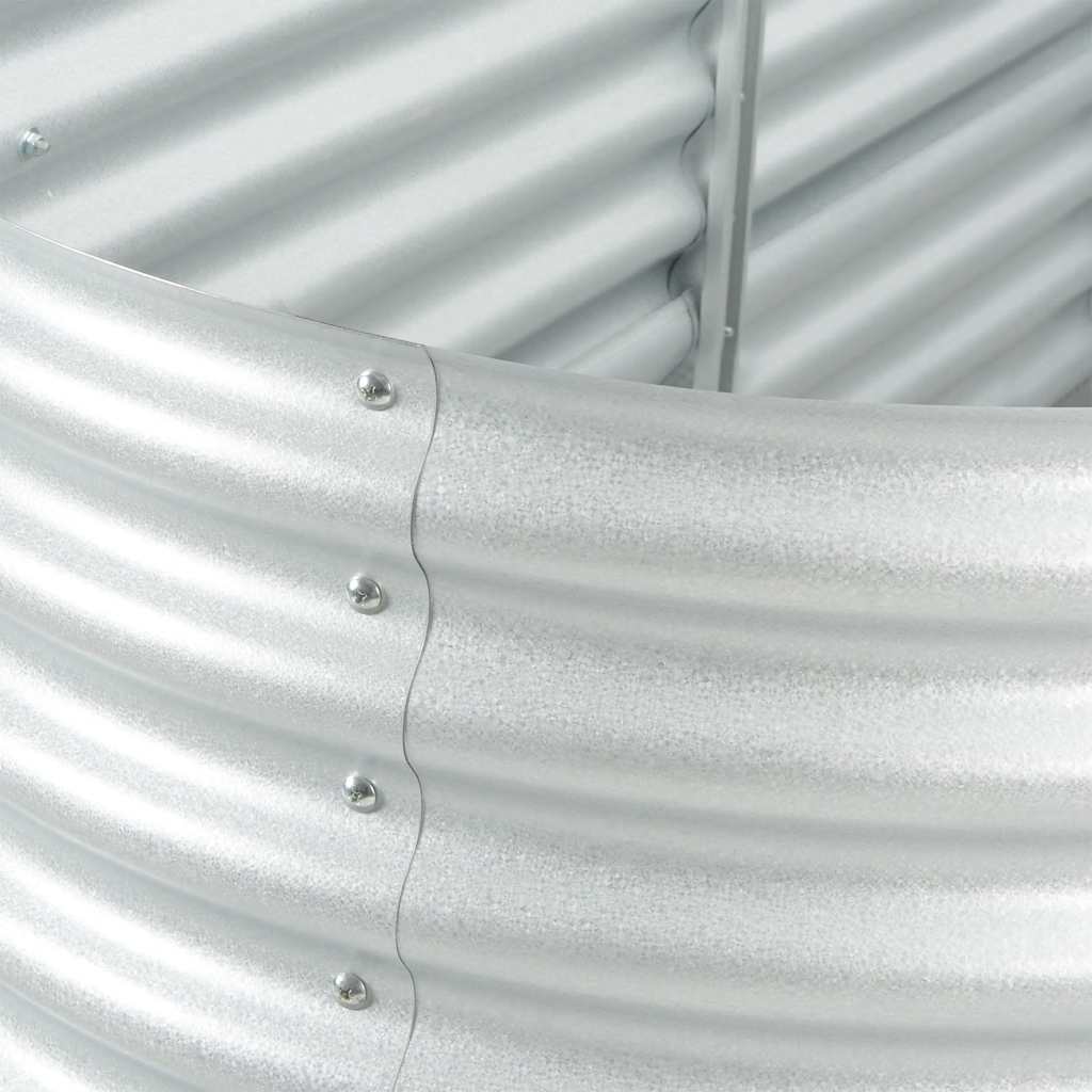 Lovelis, sidabrinis, 240x80x81cm, galvanizuotas plienas, aukštas