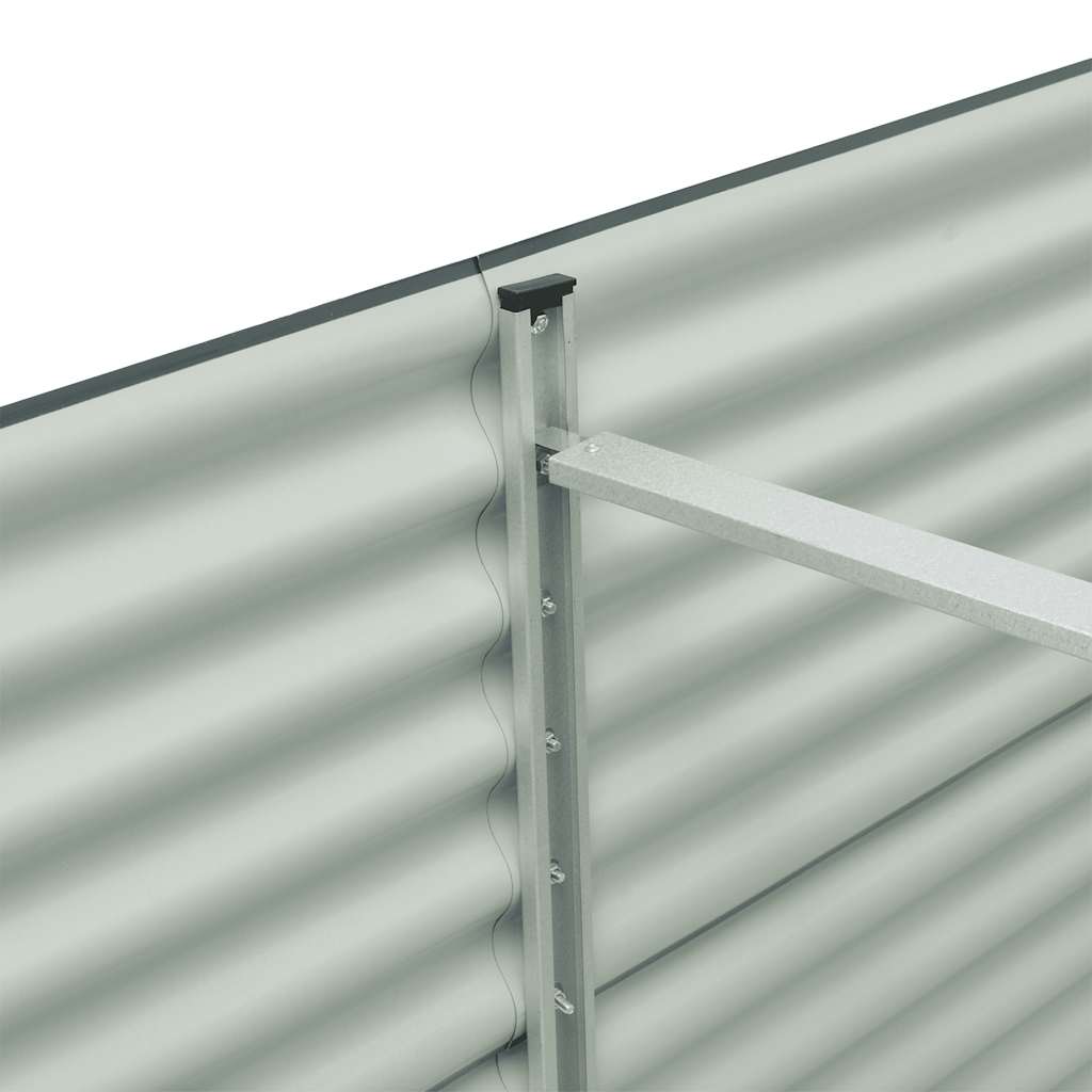 Lovelis, pilkas, 400x80x81cm, galvanizuotas plienas, aukštas