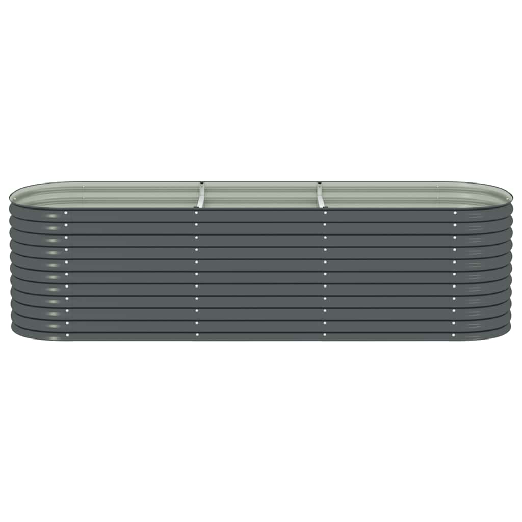 Lovelis, pilkas, 320x80x81cm, galvanizuotas plienas, aukštas