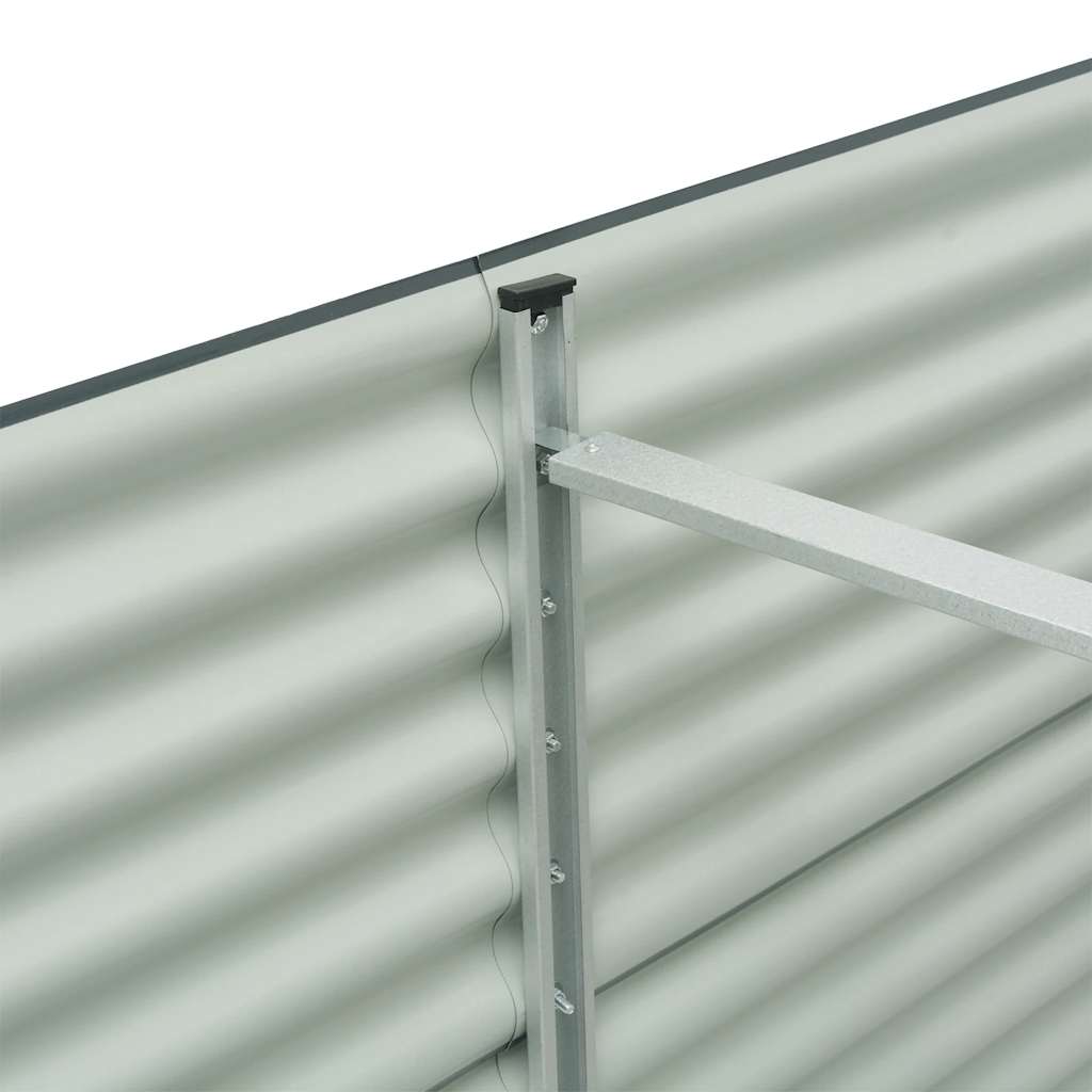 Lovelis, pilkas, 320x80x81cm, galvanizuotas plienas, aukštas
