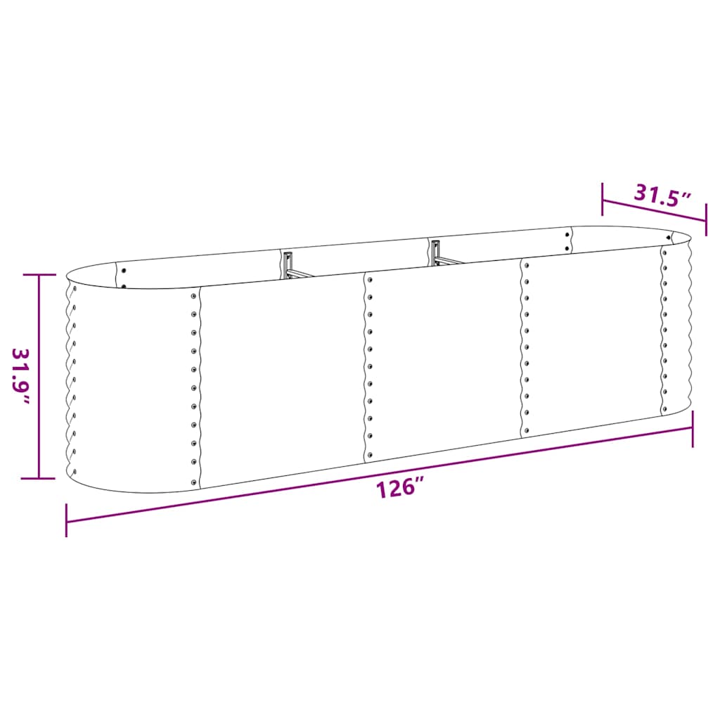 Lovelis, pilkas, 320x80x81cm, galvanizuotas plienas, aukštas