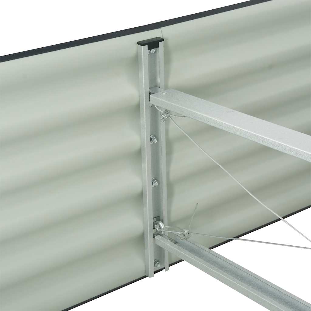 Lovelis, pilkas, 320x80x44cm, galvanizuotas plienas, aukštas