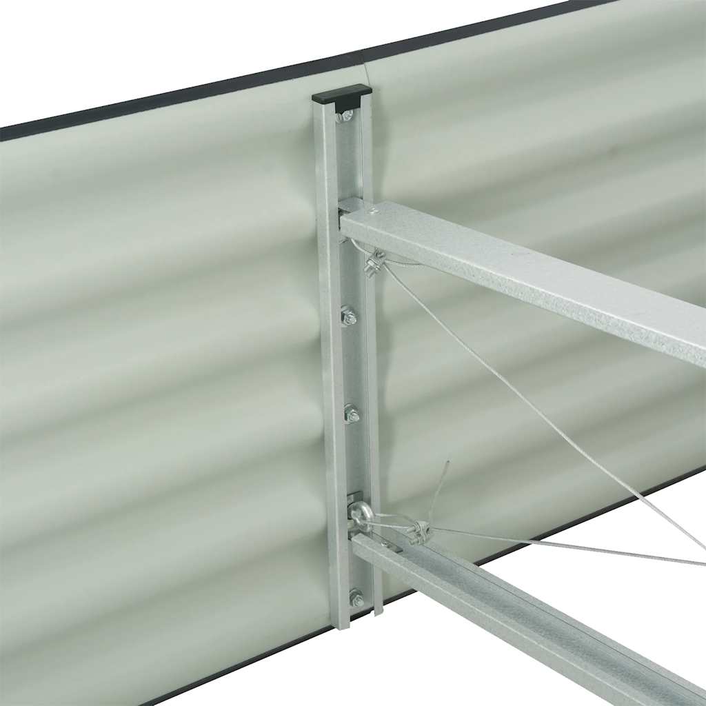 Lovelis, pilkas, 240x80x44cm, galvanizuotas plienas, aukštas