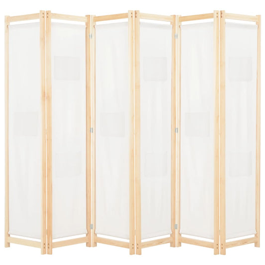 Kambario pertvara, 6 d., kreminės sp., 240x170x4cm, audinys
