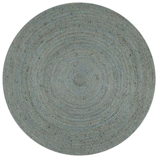 Kilimas, alyv. žal. sp., 120cm, džiutas, apval., rankų darbo