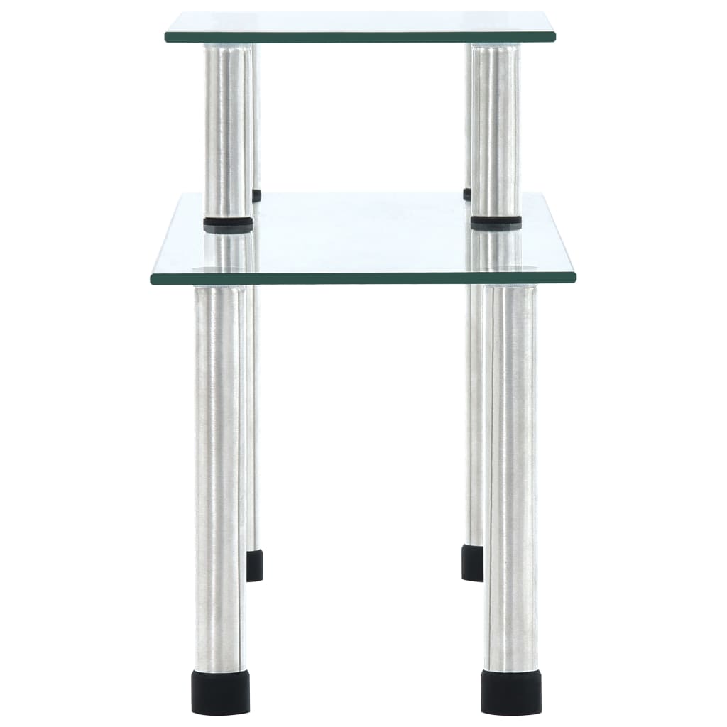 Virtuvės lentyna, peršviečiama, 45x16x26cm, grūdintas stiklas