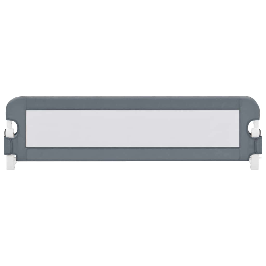 Apsauginis turėklas vaiko lovai, pilkas, 150x42cm, poliesteris