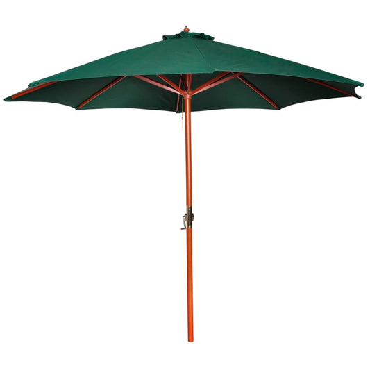 Skėtis nuo saulės, žalios spalvos, 258cm