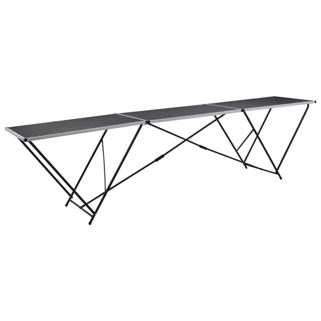 Klijavimo stalas, sulankst., MDF ir aliuminis, 300x60x78cm