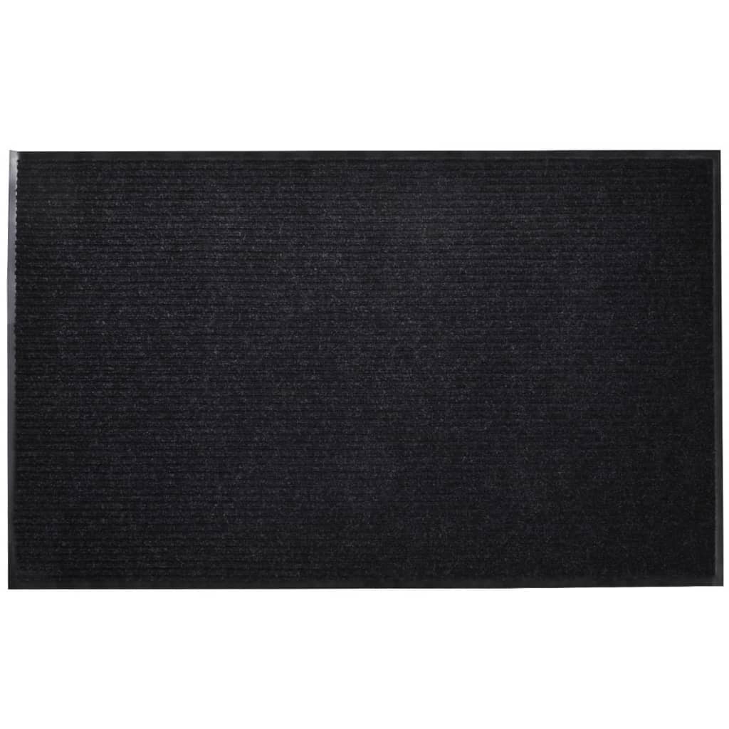Durų kilimėlis, juodos spalvos, 90 x 120 cm, PVC