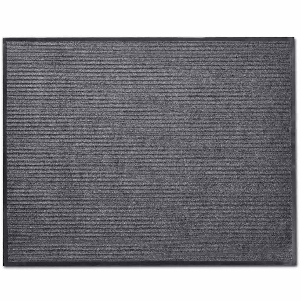 Pilkas PVC Durų Kilimėlis, 90 x 60 cm