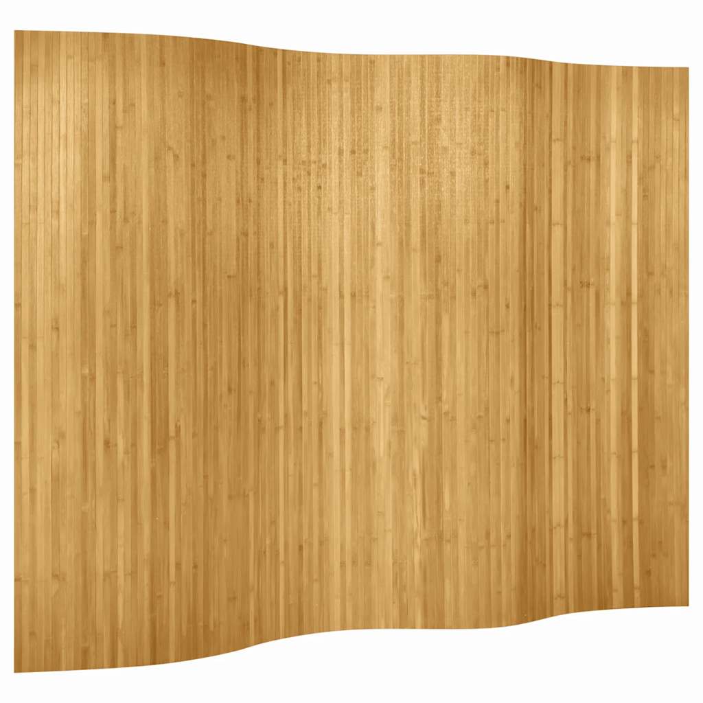 Kambario pertvara iš bambuko, natūralios spalvos, 250x165 cm