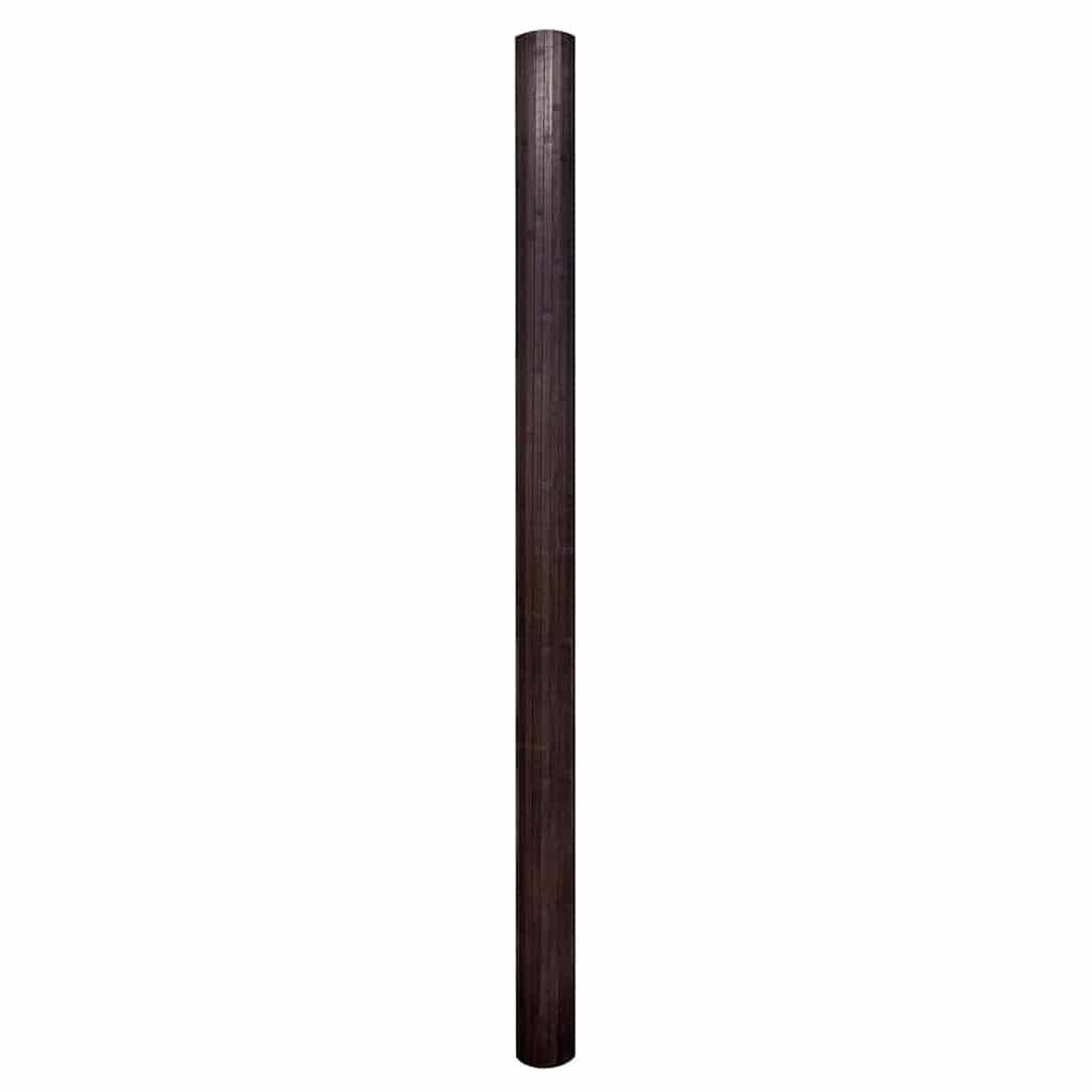 Kambario pertvara iš bambuko, tamsiai ruda, plotis 250 cm, aukštis 165 cm