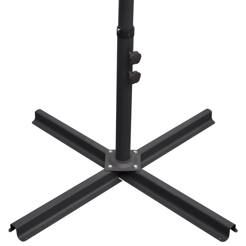 Gembinis sodo skėtis nuo saulės, žalios spalvos, 3m