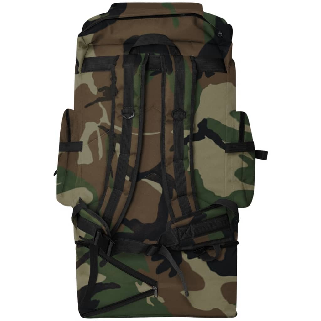 Militaristinio stiliaus kuprinė, kamufliažinė, 100l, XXL