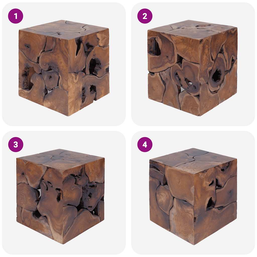 Taburetė, tikmedžio medienos masyvas