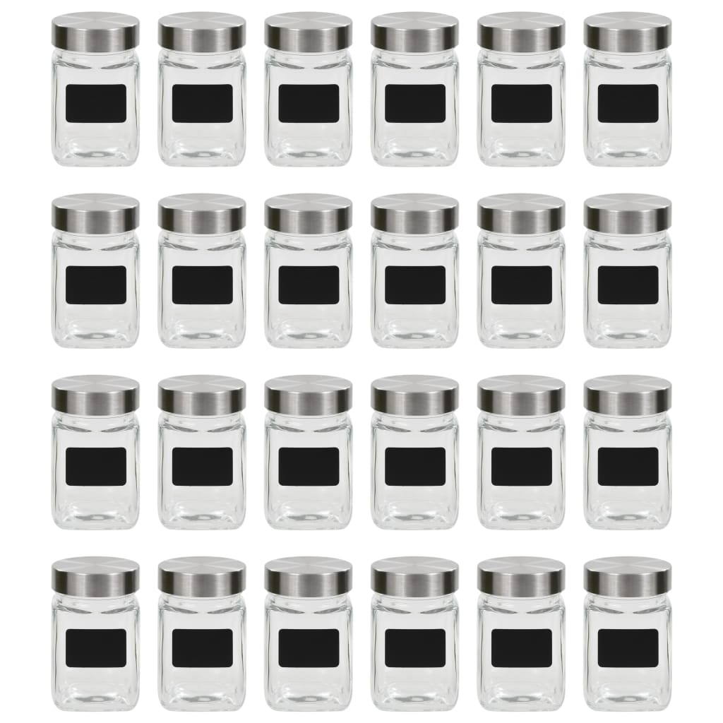 Stikliniai indai su lipdukais, 24 vnt., 300 ml