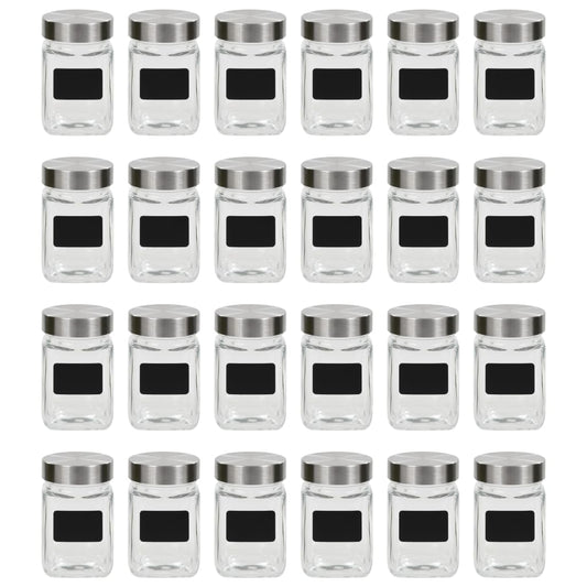 Stikliniai indai su lipdukais, 24 vnt., 300 ml