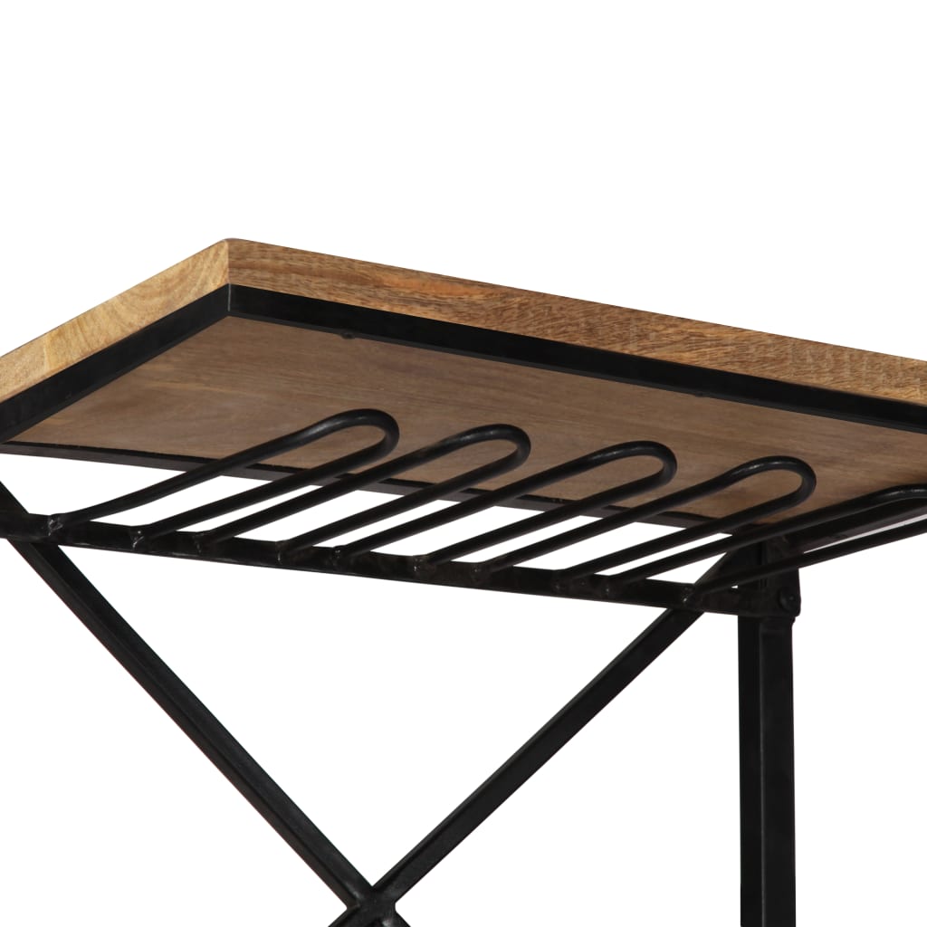 Spintelė vynui, 49x31x172cm, mango medienos masyvas