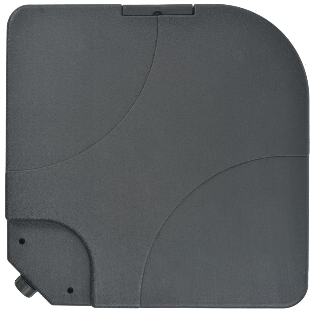 Sodo skėtis nuo saulės su nešiojamu pagrindu, antracito spalvos