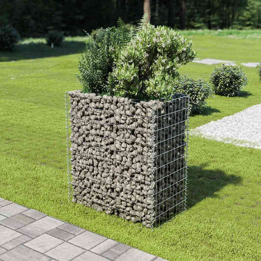 Gabiono vazonas, 90x50x100cm, galvanizuotas plienas, aukštas