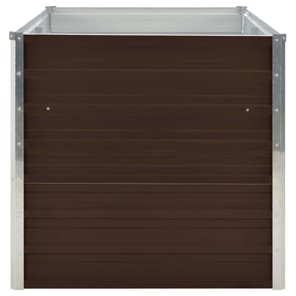 Pakeltas sodo lovelis, rudas, 160x88x77cm, galvan. plienas