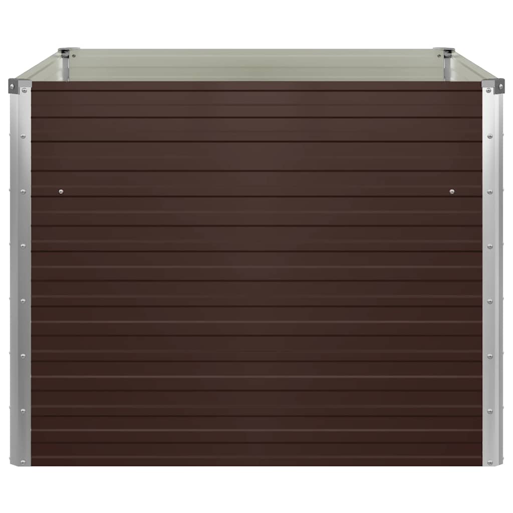 Pakeltas sodo lovelis, rudas, 100x100x77cm, galvan. plienas