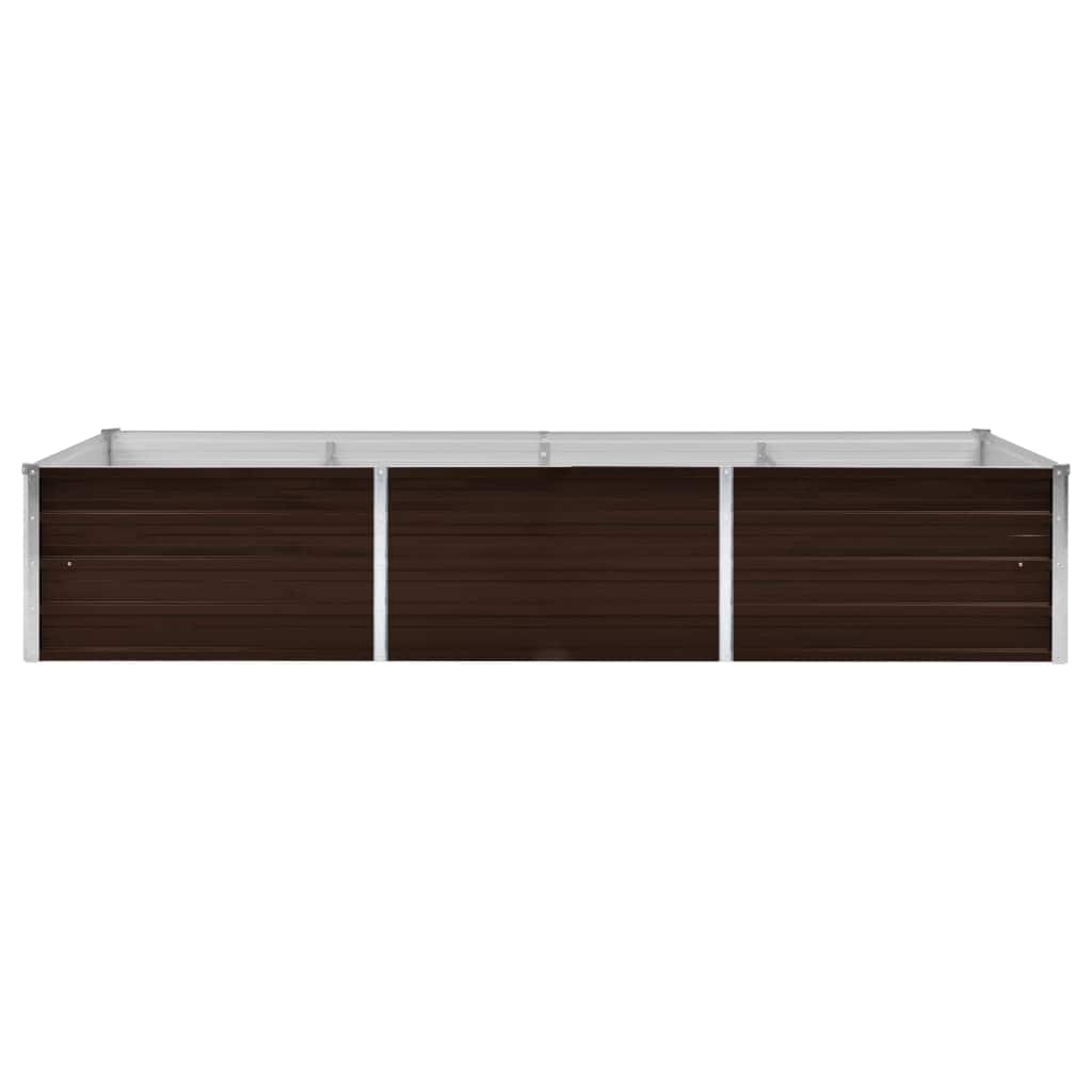 Lovelis, rudas, 240x80x45cm, galvanizuotas plienas, aukštas