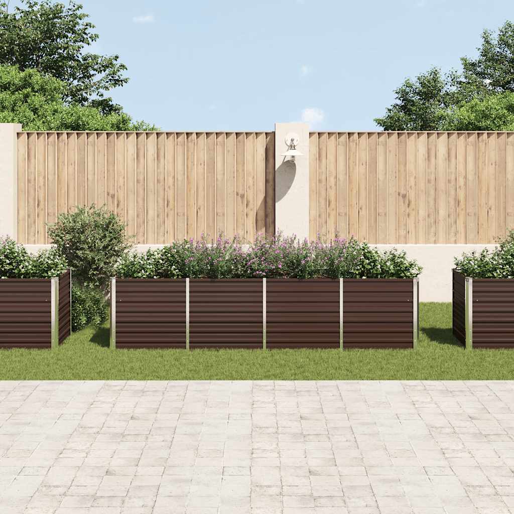 Lovelis, rudas, 320x80x77cm, galvanizuotas plienas, aukštas