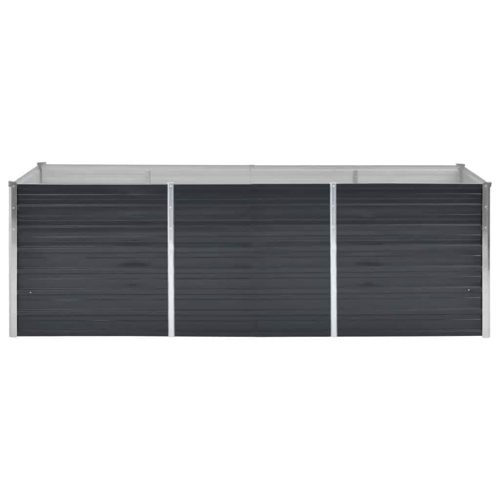 Sodo lovelis, antracito, 240x80x77cm, plienas, aukštas