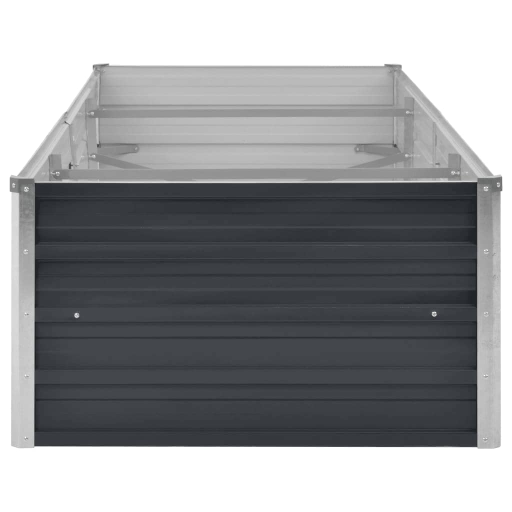 Sodo lovelis, antracito, 240x80x45cm, plienas, aukštas
