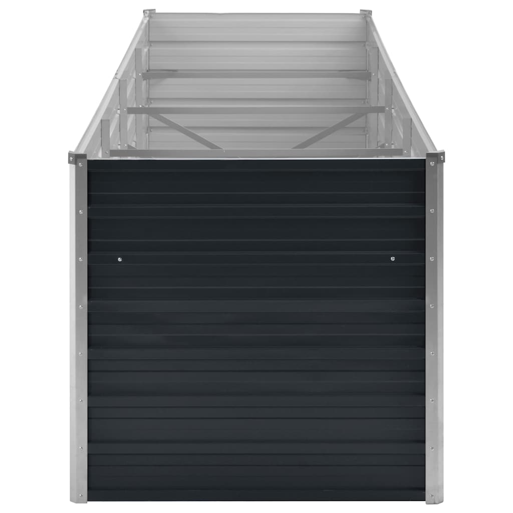 Sodo lovelis, antracito, 320x80x77cm, plienas, aukštas
