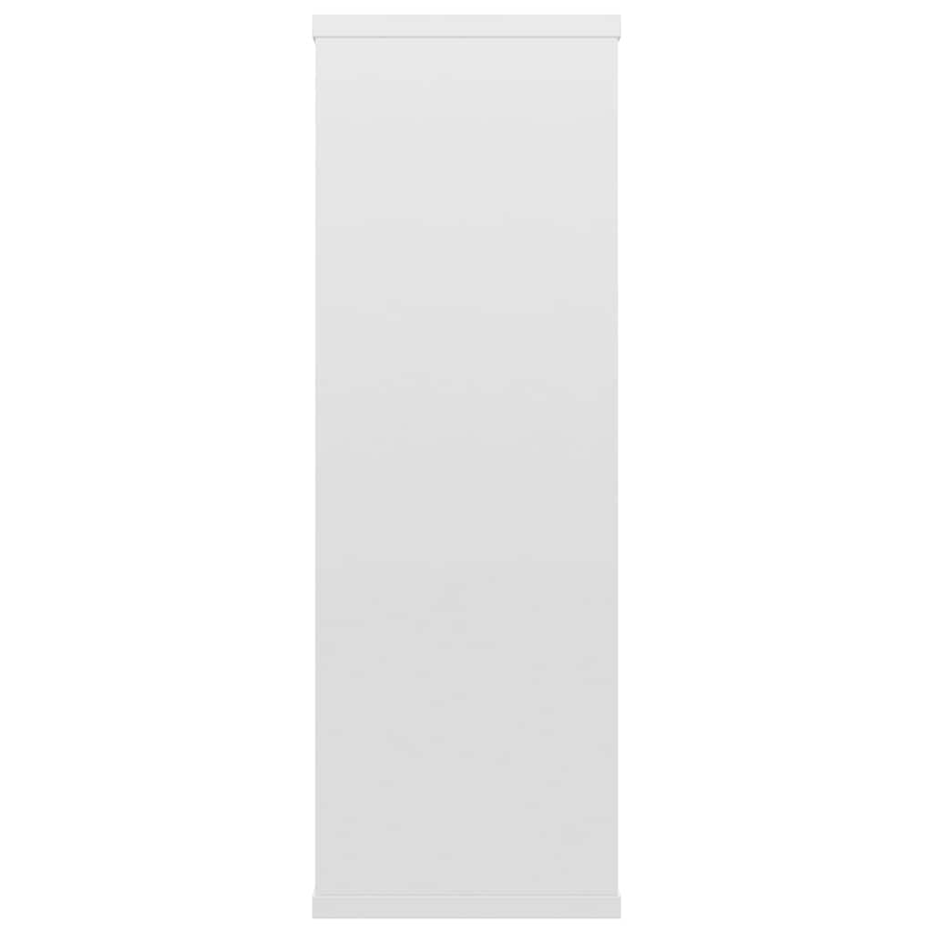 Sieninės lentynos, baltos, 104x20x58,5cm, apdirbta mediena