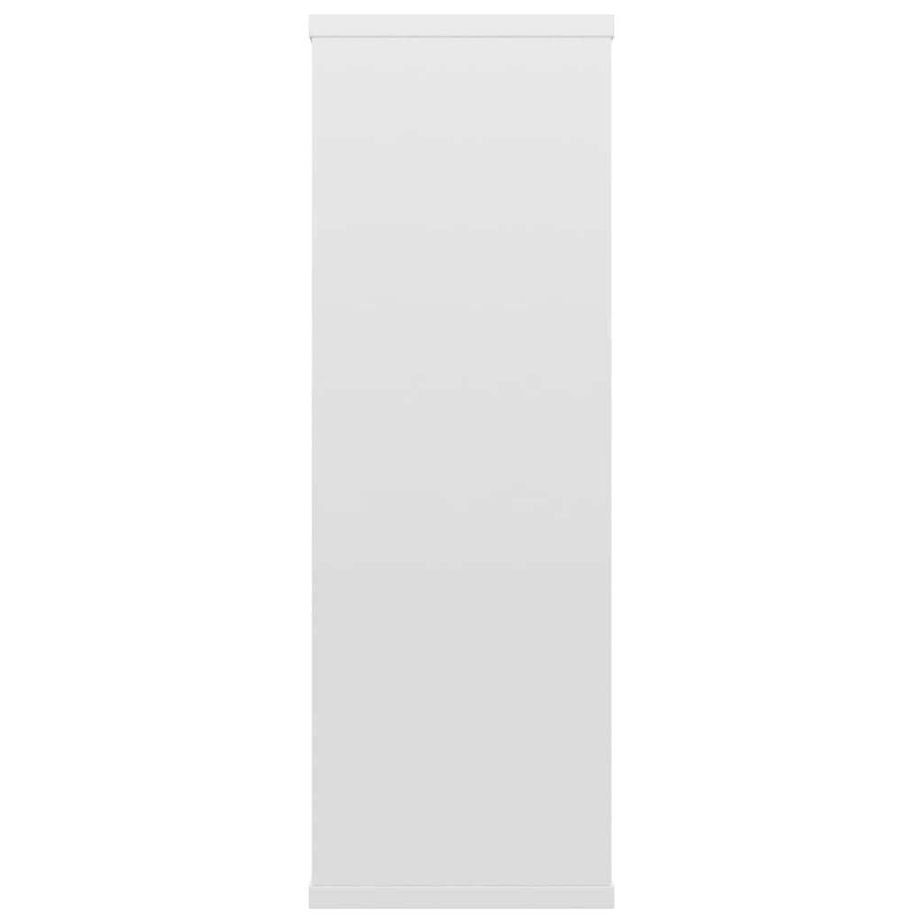 Sieninės lentynos, baltos, 104x20x58,5cm, apdirbta mediena