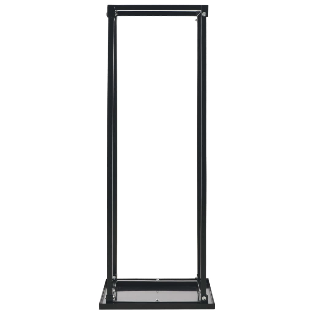 Stovas malkoms su pagrindu, juodos sp., 37x37x113 cm, plienas