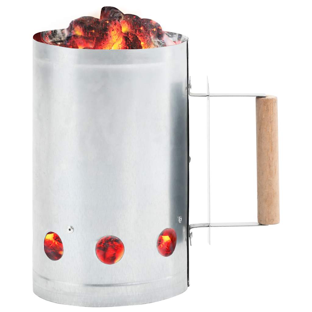 Medžio anglių uždegimo indas, galvanizuotas plienas