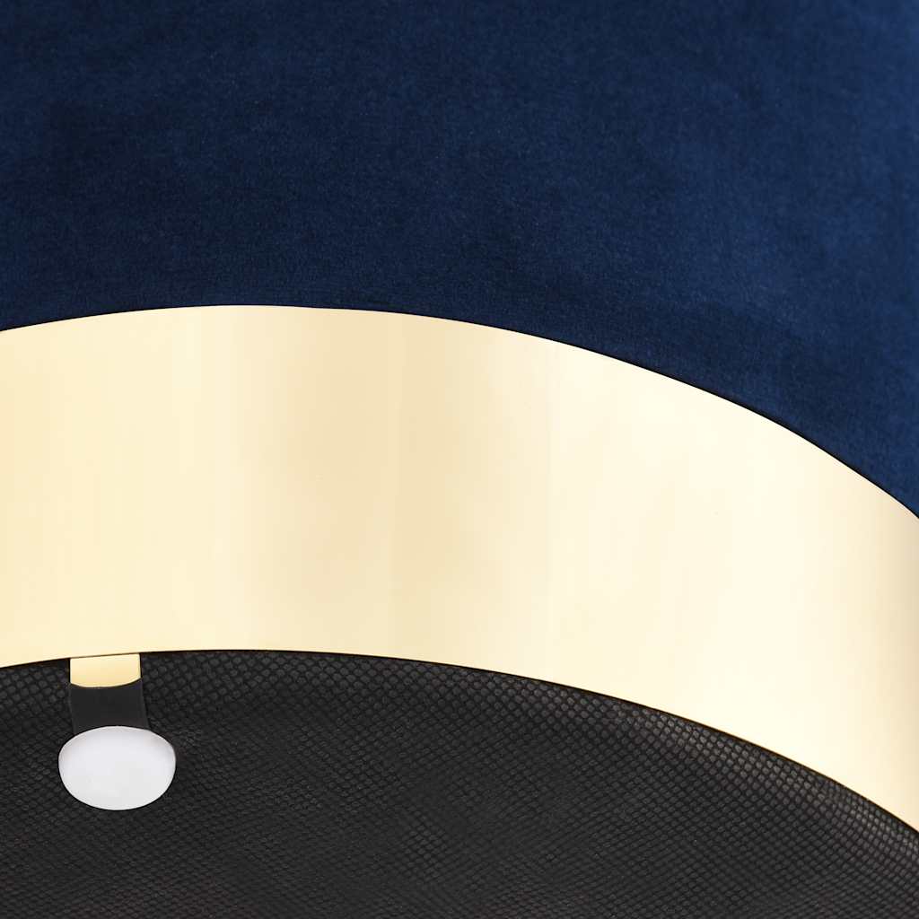 Taburetė, mėlynos ir auksinės spalvos, aksomas