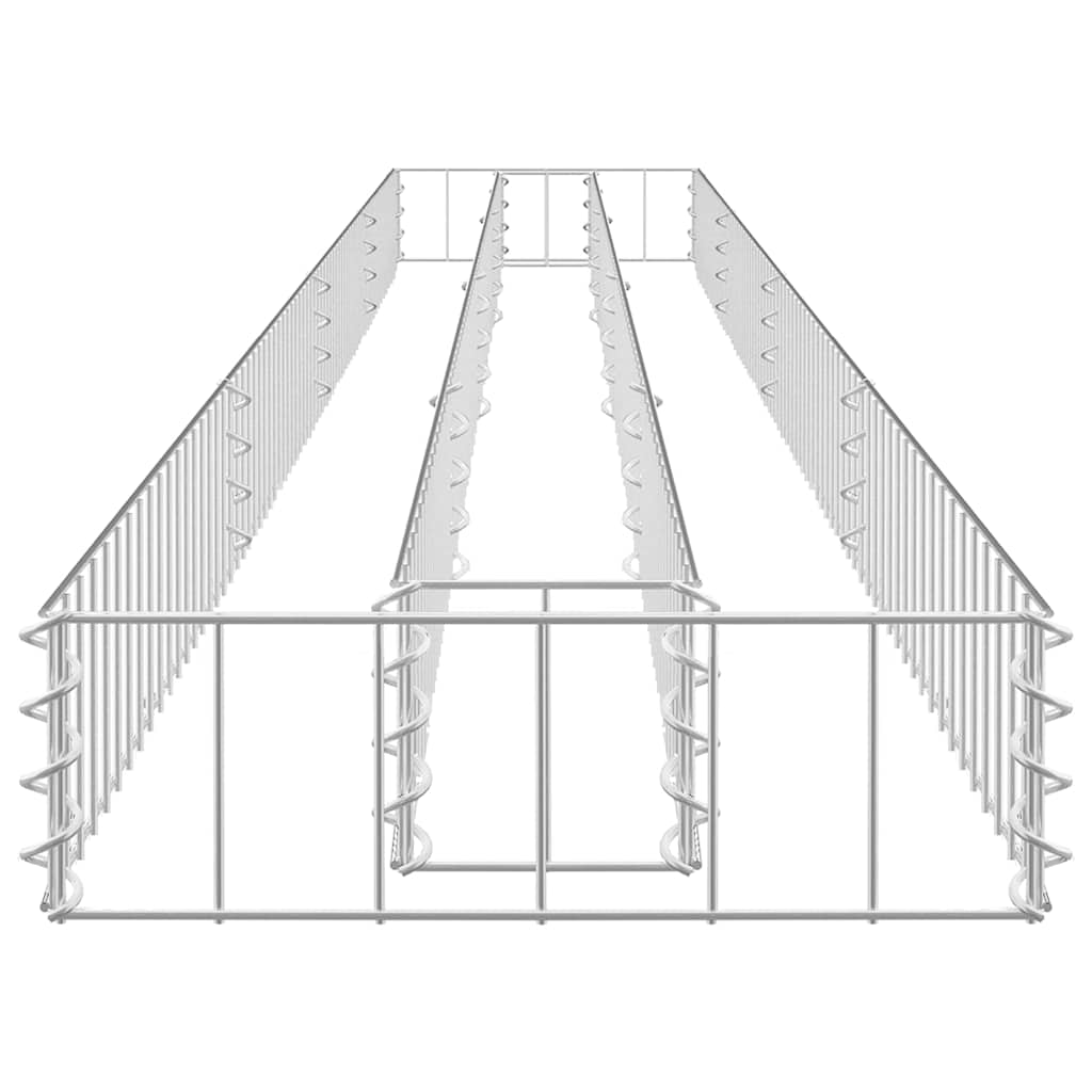 Gabiono vazonas, 360x30x10cm, galvanizuotas plienas, aukštas