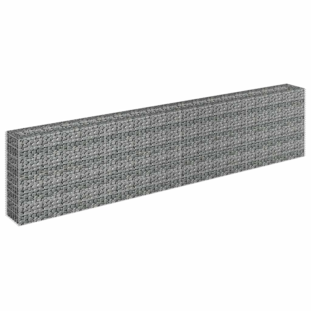 Gabiono vazonas, 360x30x90cm, galvanizuotas plienas, aukštas