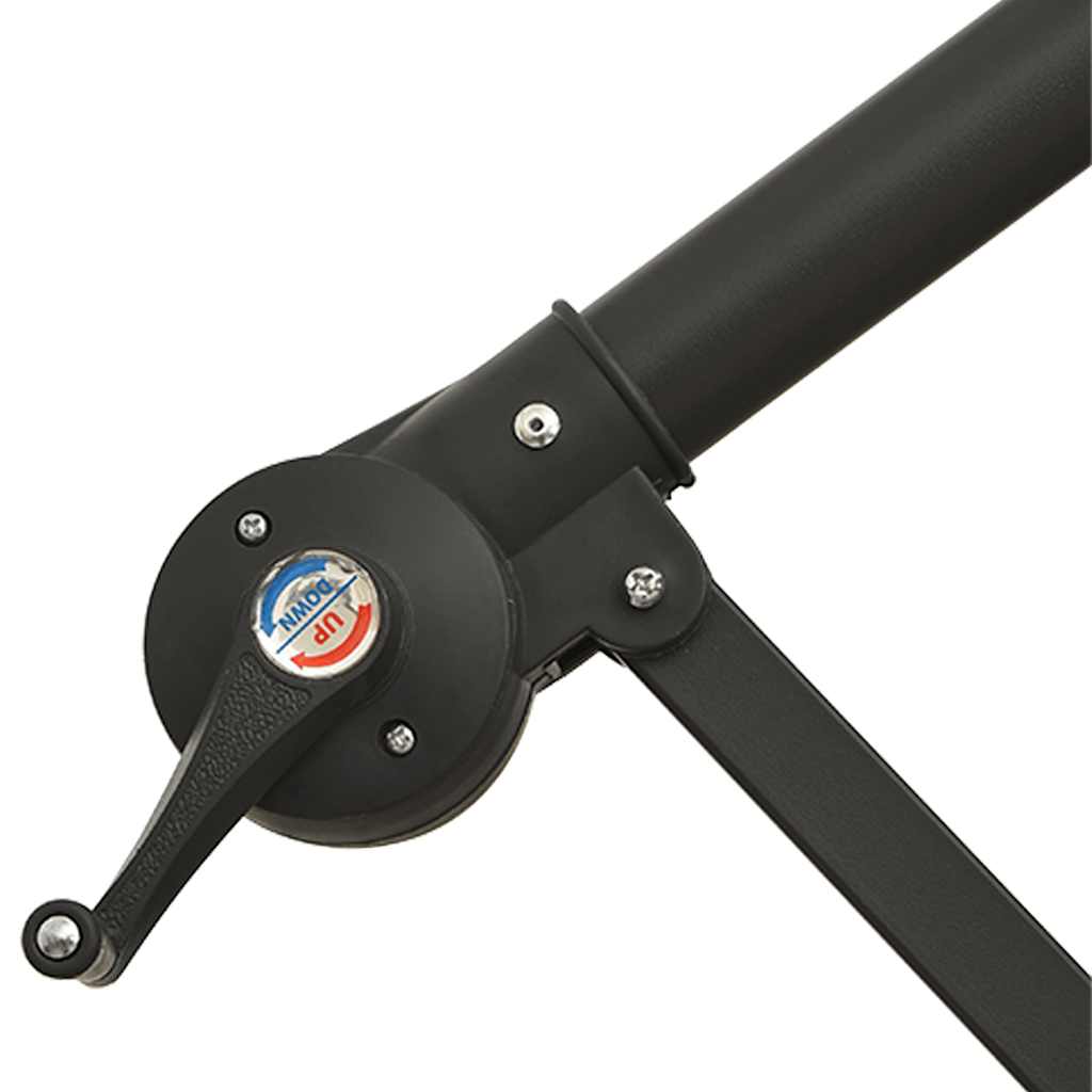 Gembinis sodo skėtis su aliuminiu stulpu, mėlynas, 350cm