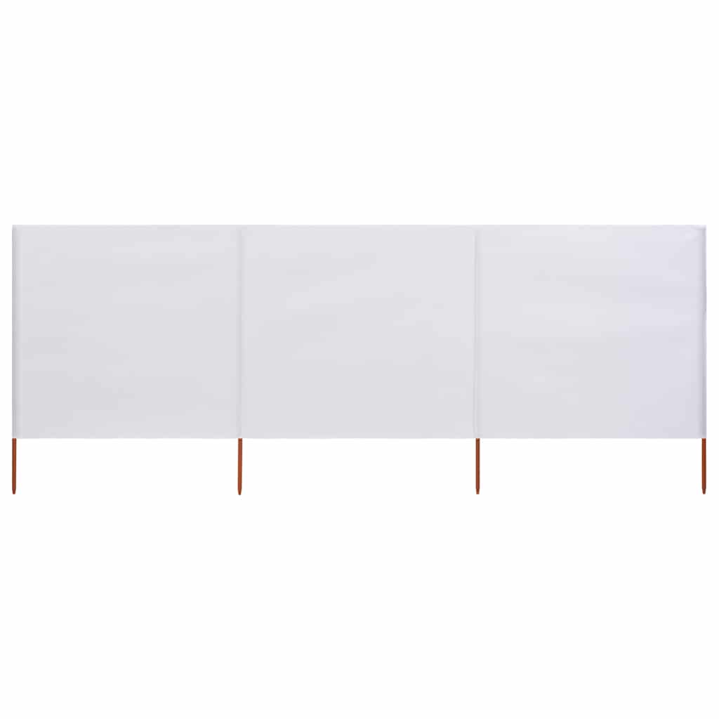 Uždanga nuo vėjo, 3 plokštės, smėlio balta, 400x160cm, audinys