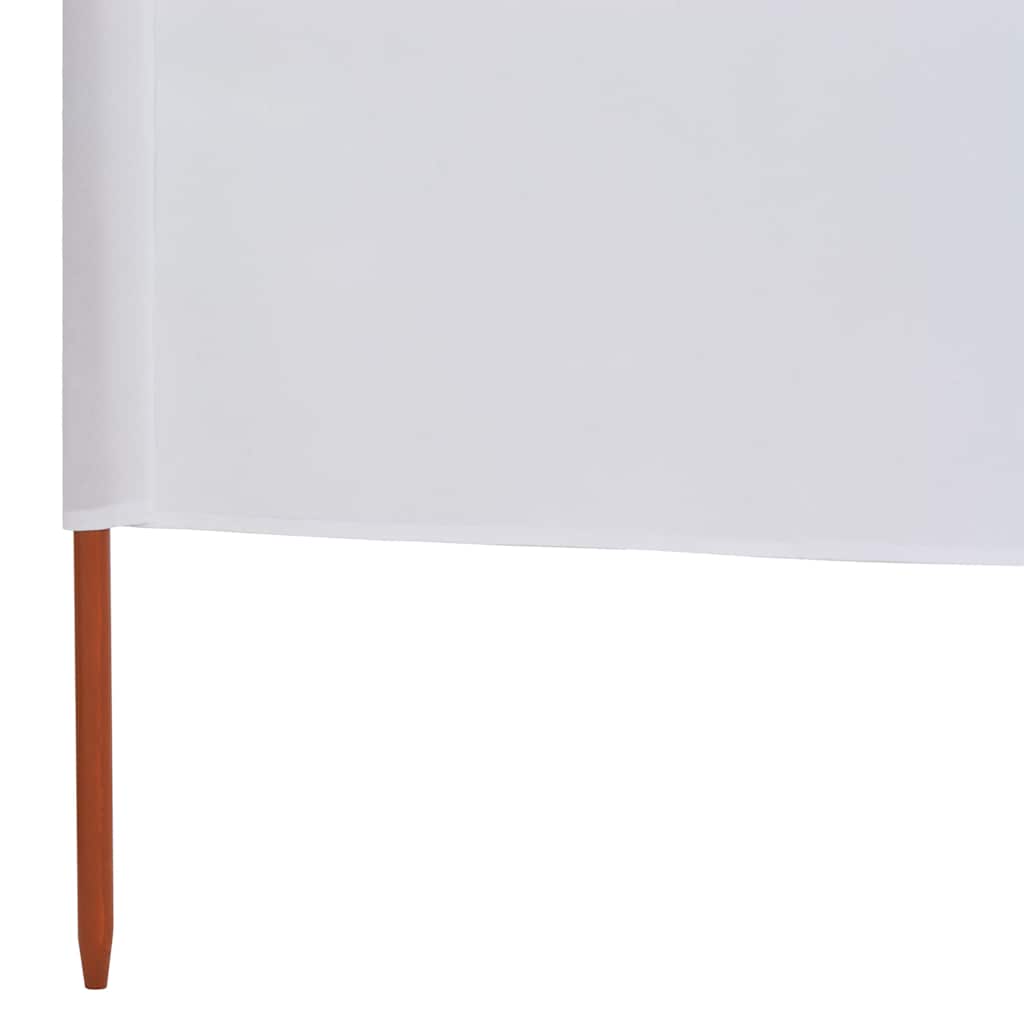 Uždanga nuo vėjo, 5 plokštės, smėlio balta, 600x80cm, audinys