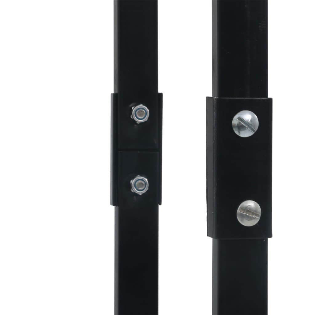 Stovas malkoms, juodos spalvos, 100x25x200cm, plienas